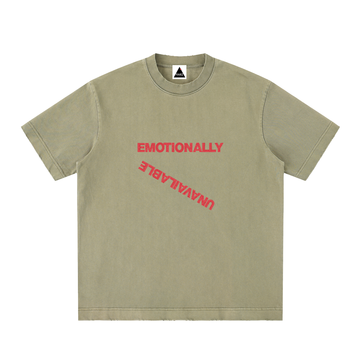 EmotionallyUnavailable Heavyweight Vintage Washed Frayed T-Shirt