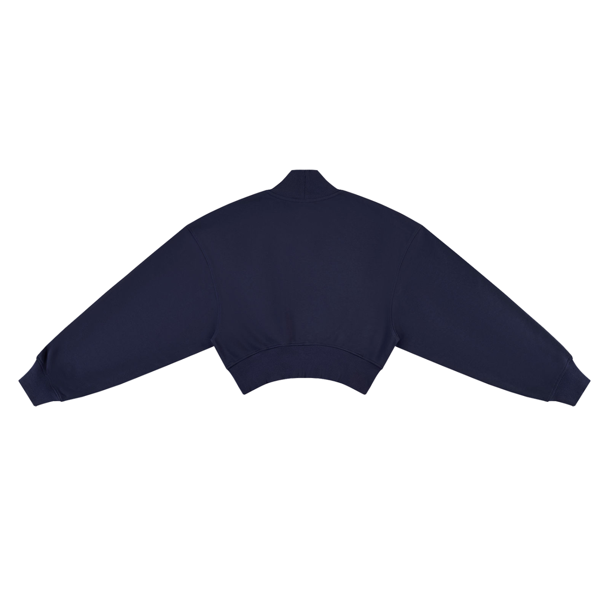MARZ Women's Crop Mock Neck Sweatshirt