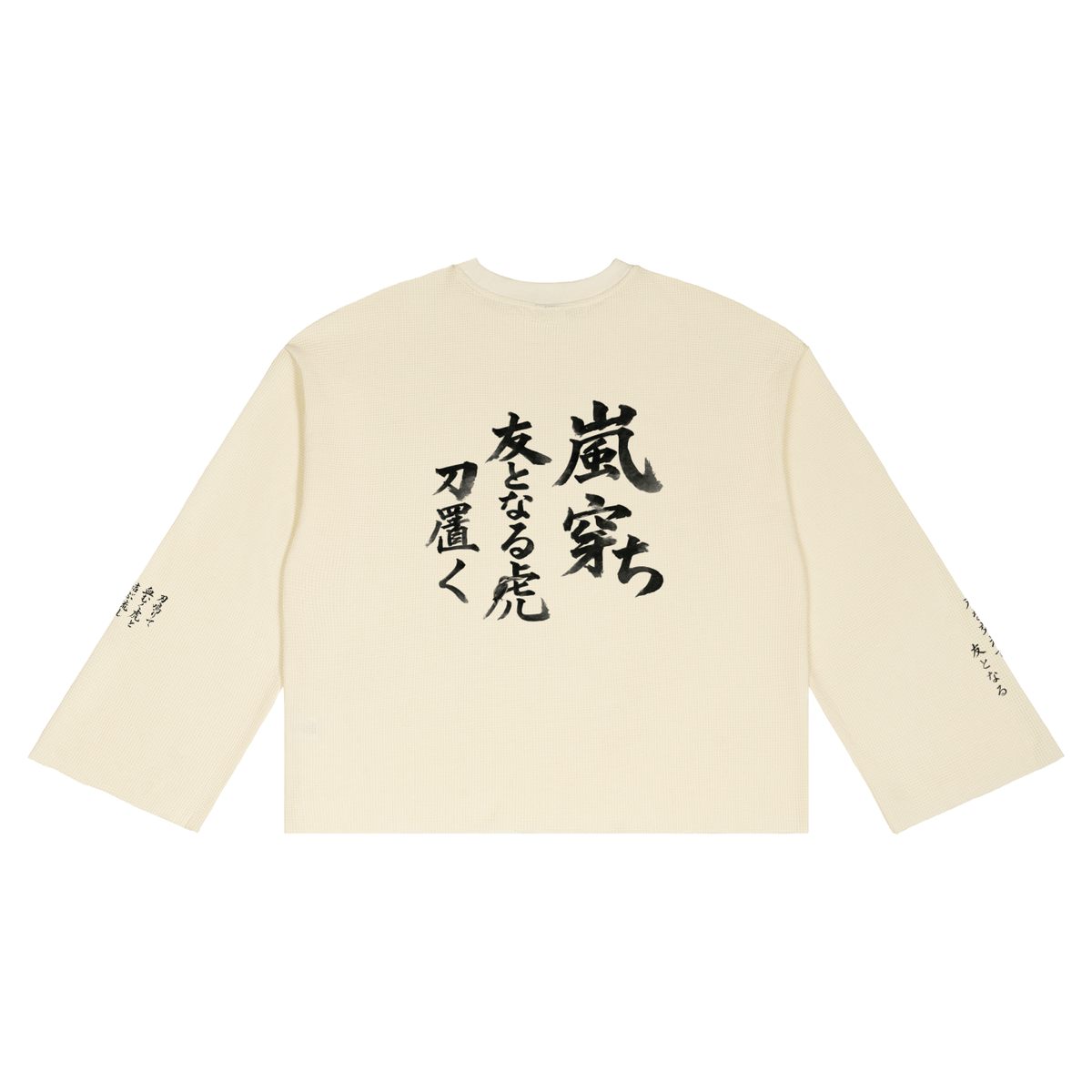 MARZ Tomo ni Naru Unisex Waffle Raw Edge T-Shirt