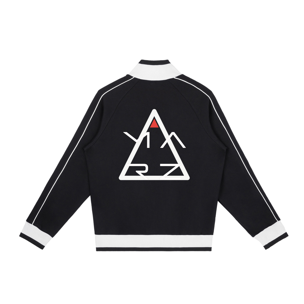 'Future Reflection' MARZ Color Block Raglan Sleeve Zip Track Jacket
