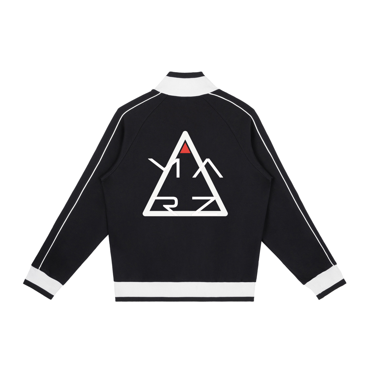 'Future Reflection' MARZ Color Block Raglan Sleeve Zip Track Jacket