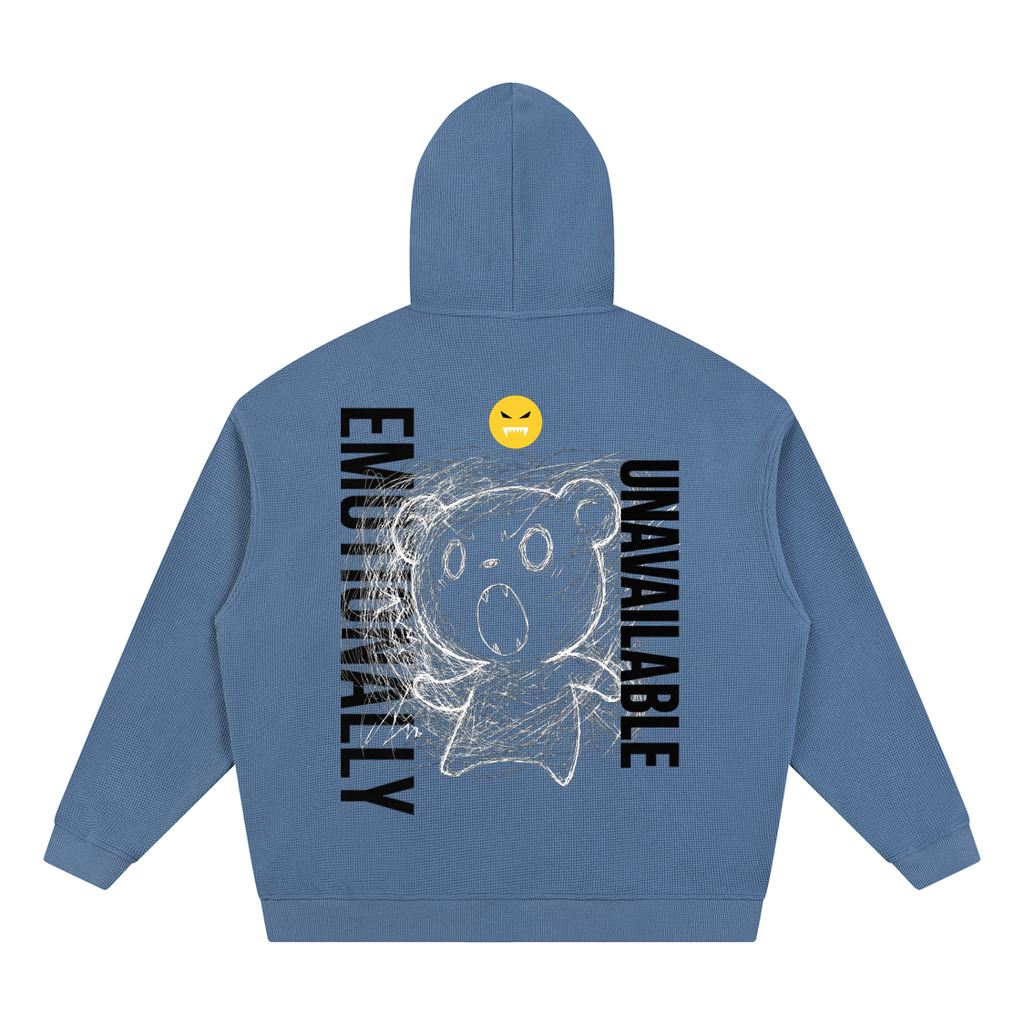 EMOUNA Kuma-chi Darake Unisex Waffle Hoodie