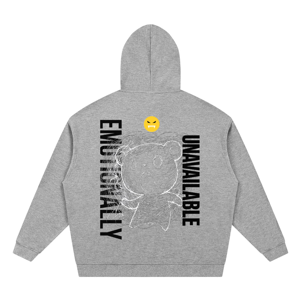 EMOUNA Kuma-chi Darake Unisex Waffle Hoodie