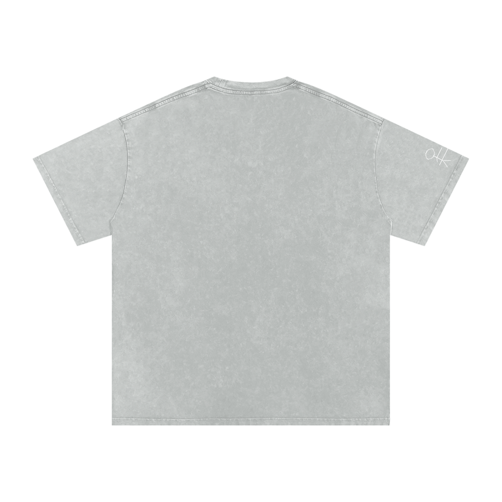 EmotionallyUnavailable Pixel Snow Washed Oversized Cotton T-Shirt