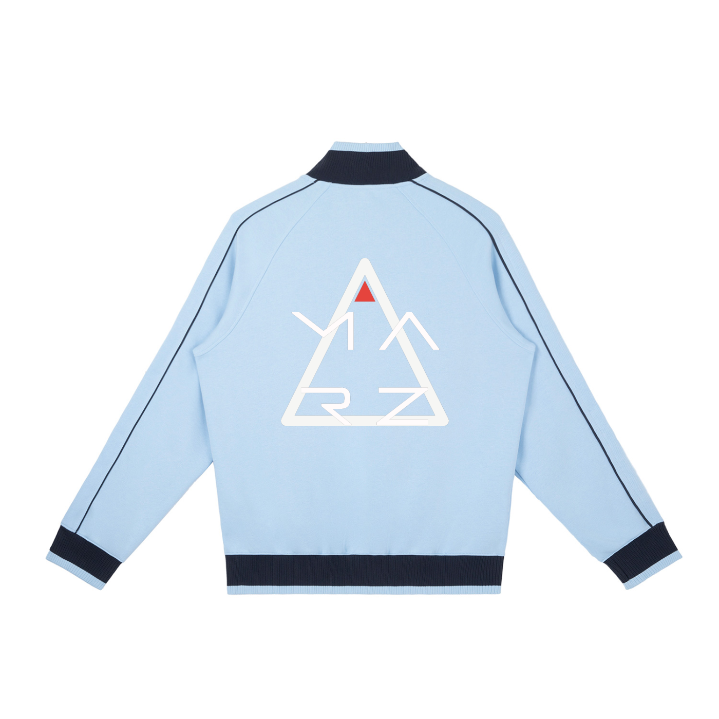 'Future Reflection' MARZ Color Block Raglan Sleeve Zip Track Jacket