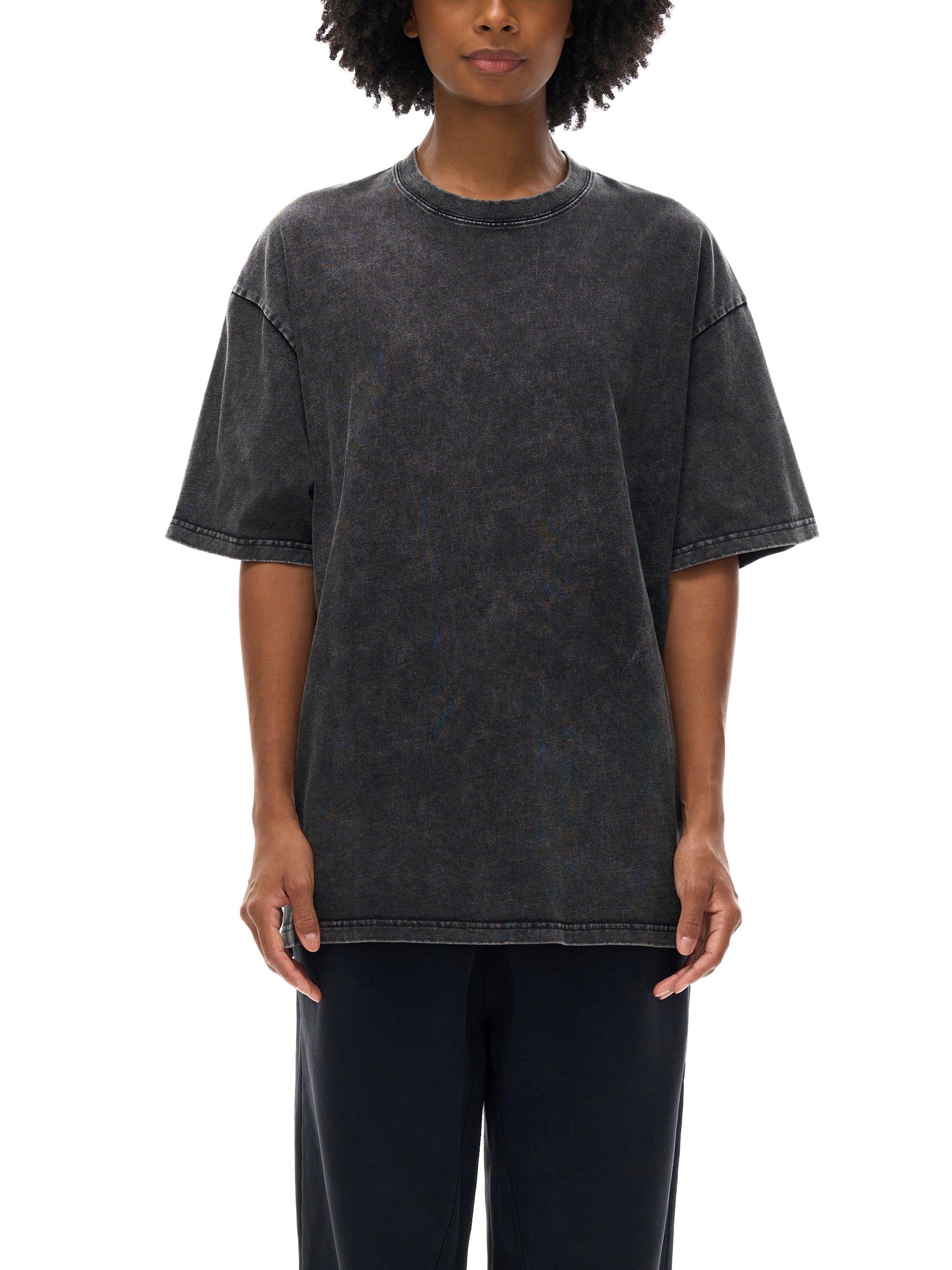 Ride or Die Valkyrie Snow Washed Oversized Cotton T-Shirt