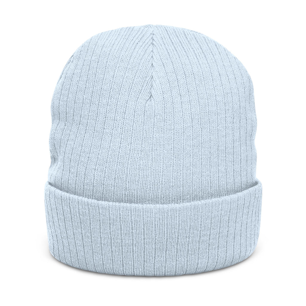 MARZ Workman Embroidered Ribbed Knit Beanie