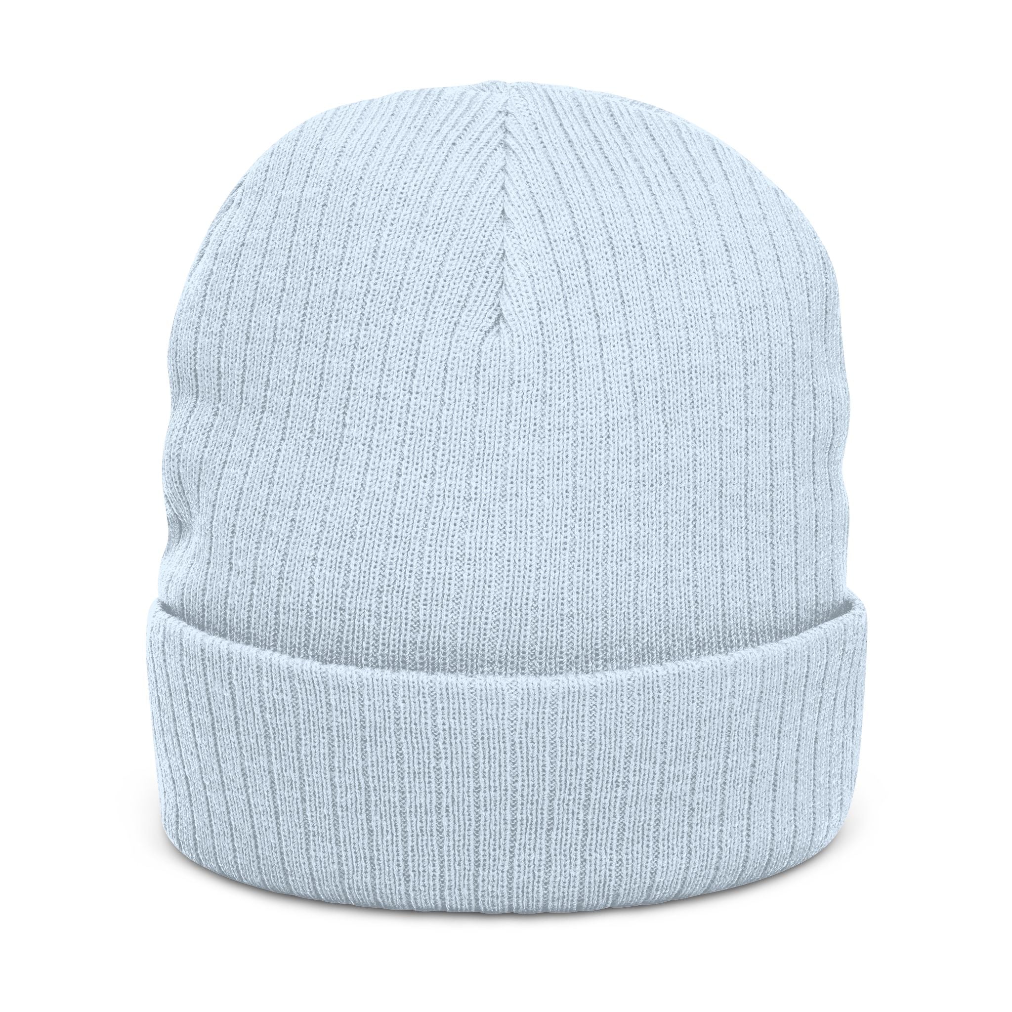 MARZ Workman Embroidered Ribbed Knit Beanie
