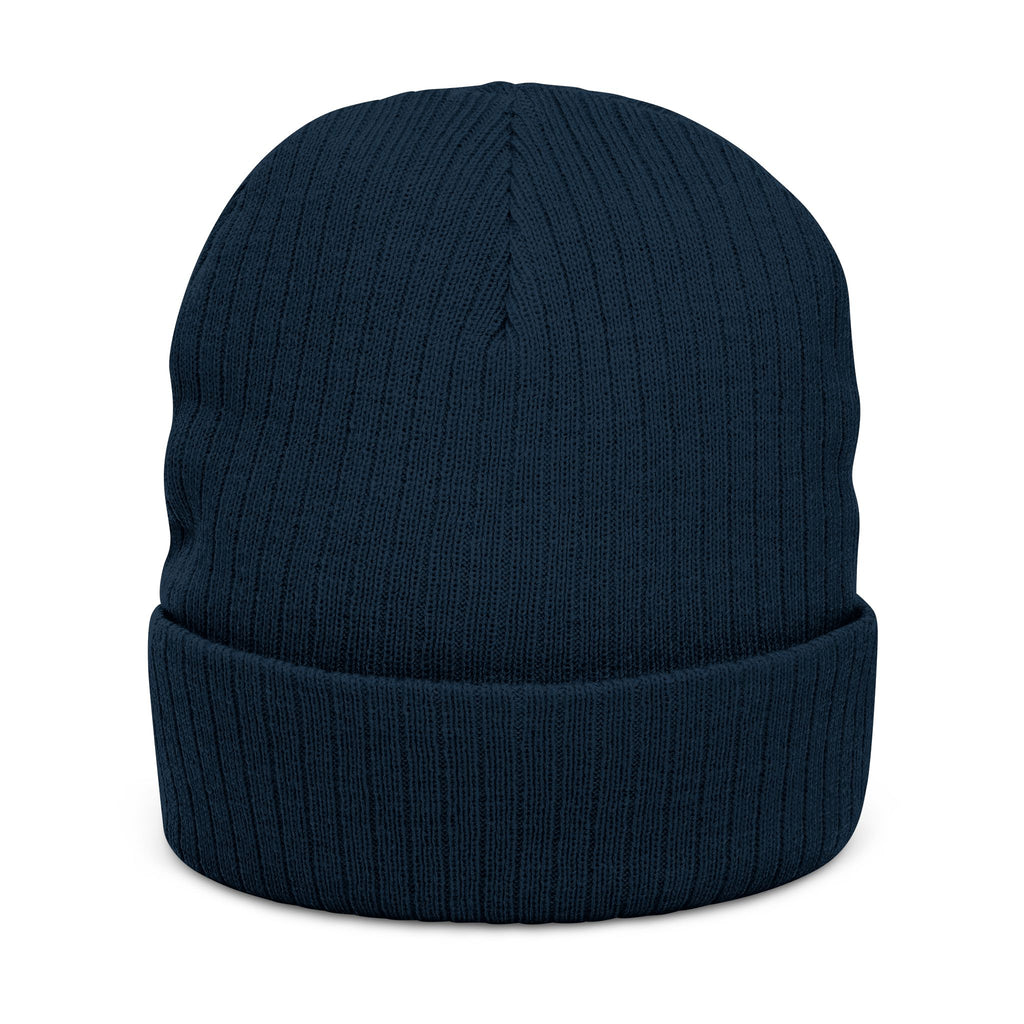 MARZ Workman Embroidered Ribbed Knit Beanie