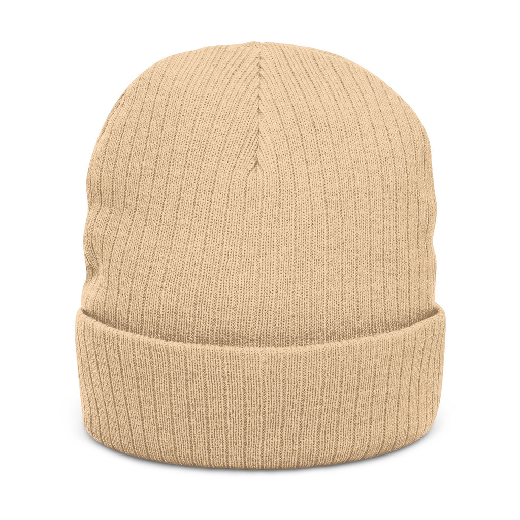 MARZ Workman Embroidered Ribbed Knit Beanie