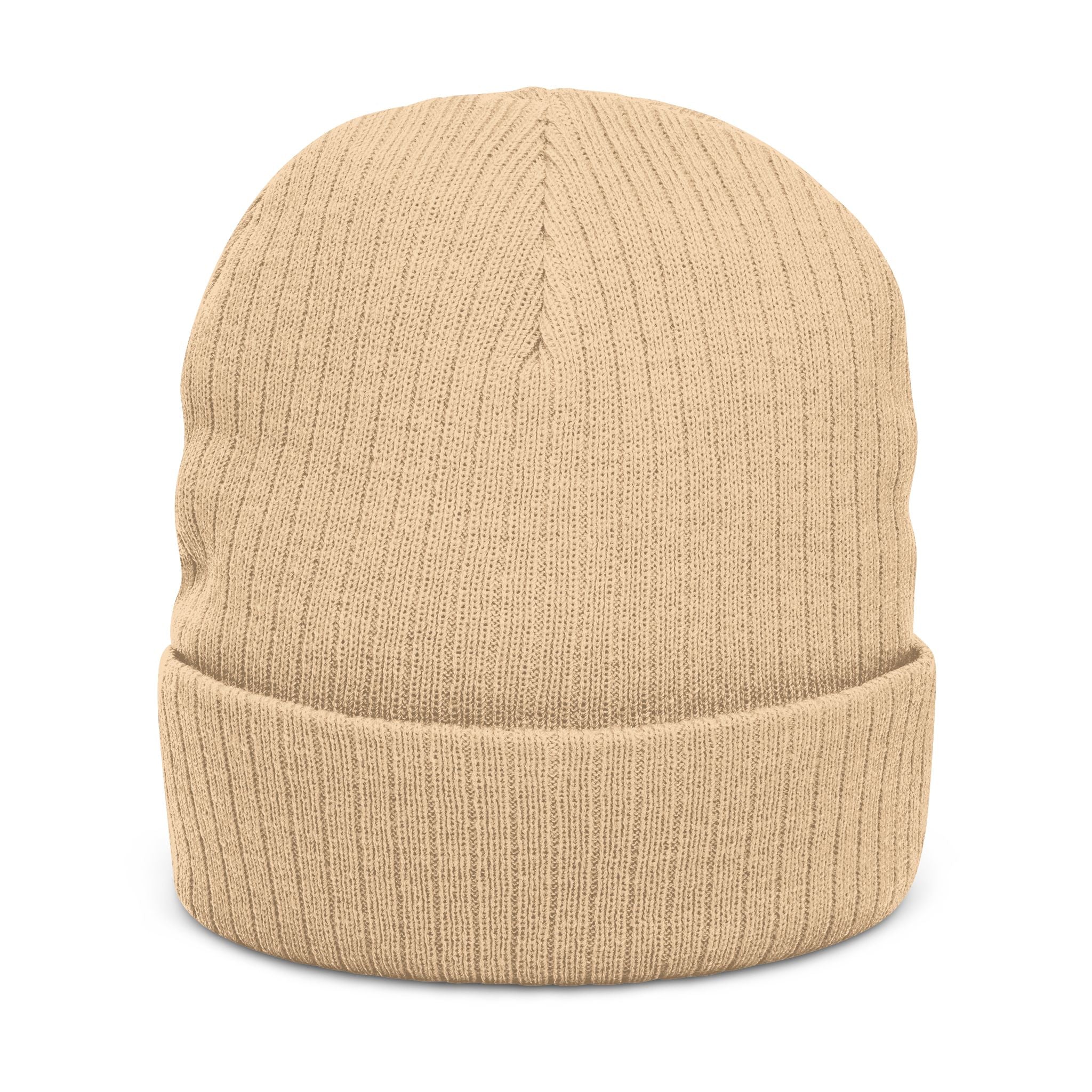MARZ Workman Embroidered Ribbed Knit Beanie