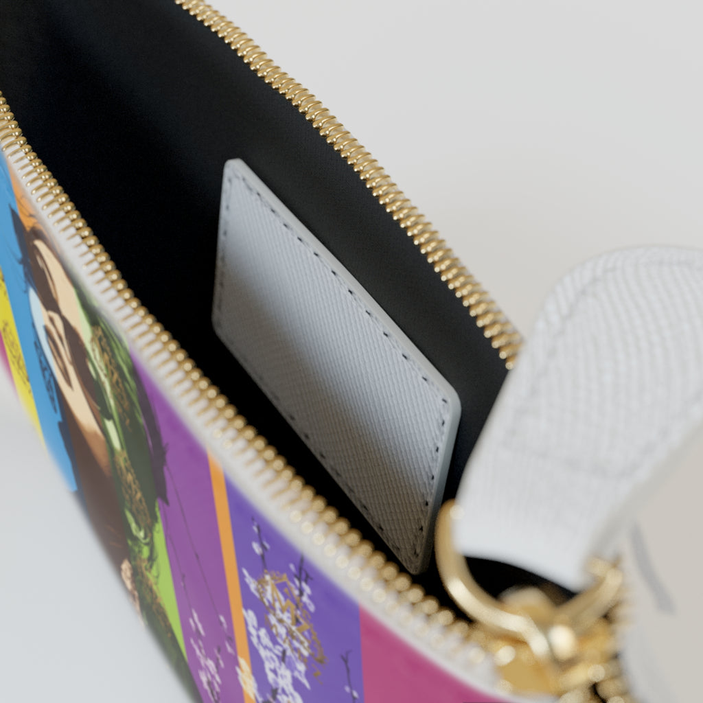 Mini Clutch Bag — Retro Pop Art Fashion Clutch with Sunglassed Woman Design