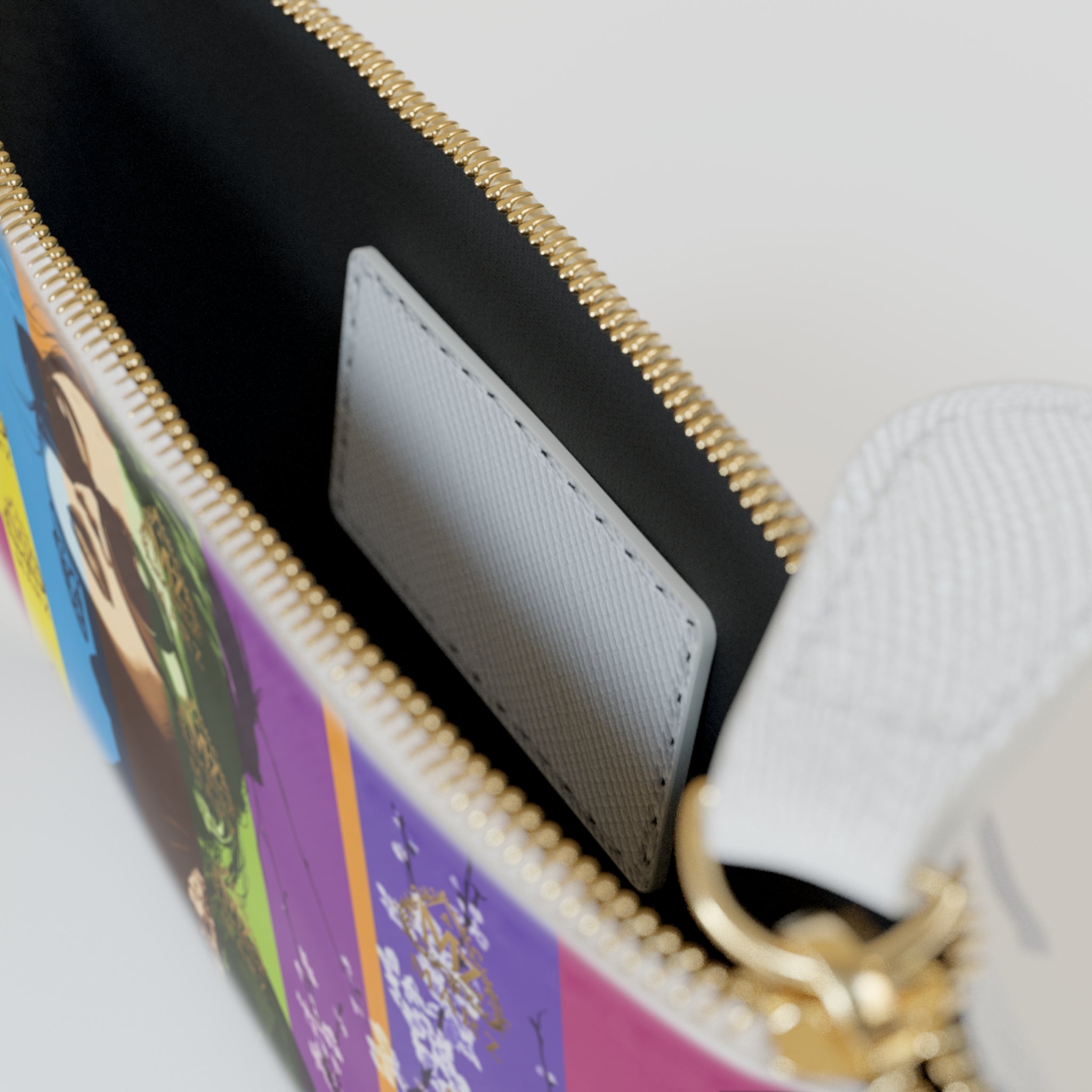 Mini Clutch Bag — Retro Pop Art Fashion Clutch with Sunglassed Woman Design