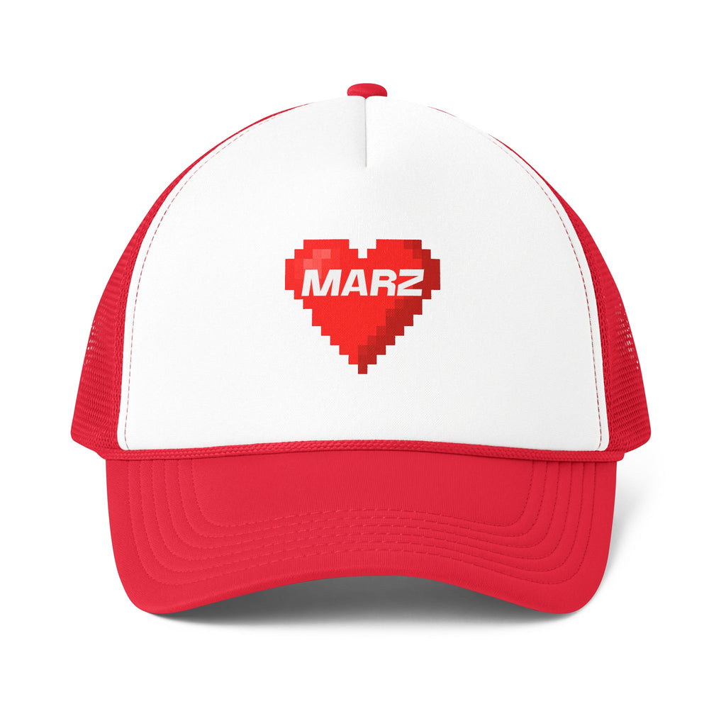 MARZ Pixel Heart Game Trucker Cap