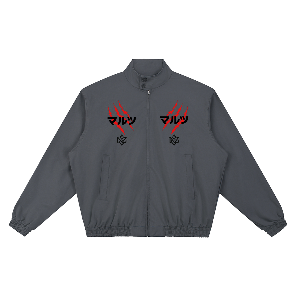 MARZ Lone Wolf Stand Collar Bomber Jacket