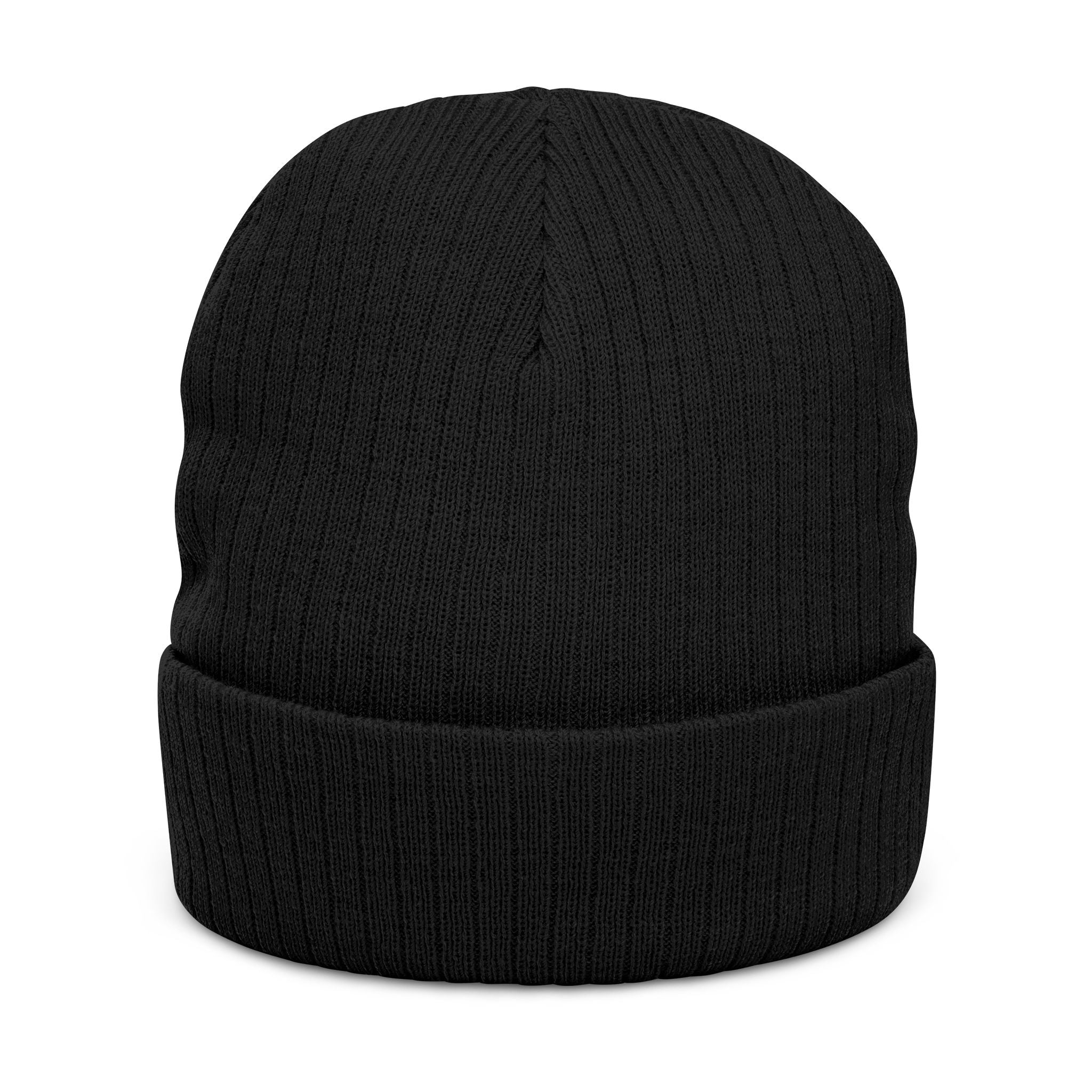MARZ Workman Embroidered Ribbed Knit Beanie