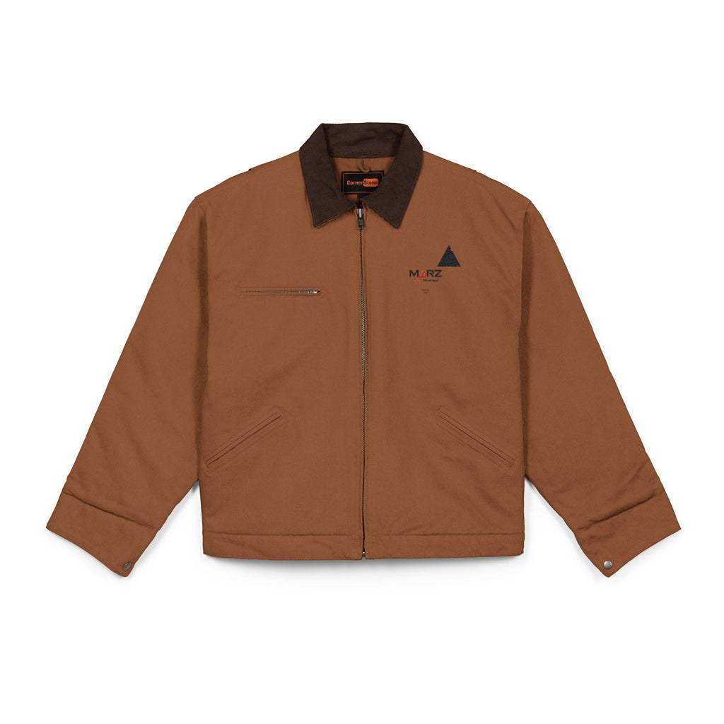 MARZ Work Jacket, Heavy-Duty Outerwear, Unisex Utility Jacket, Embroidered Work Wear, Fall/Winter Work Apparel