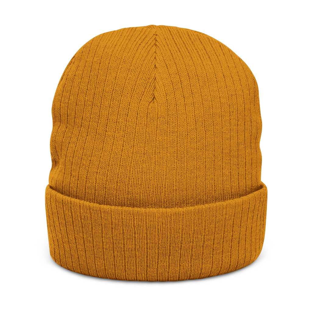 MARZ Workman Embroidered Ribbed Knit Beanie