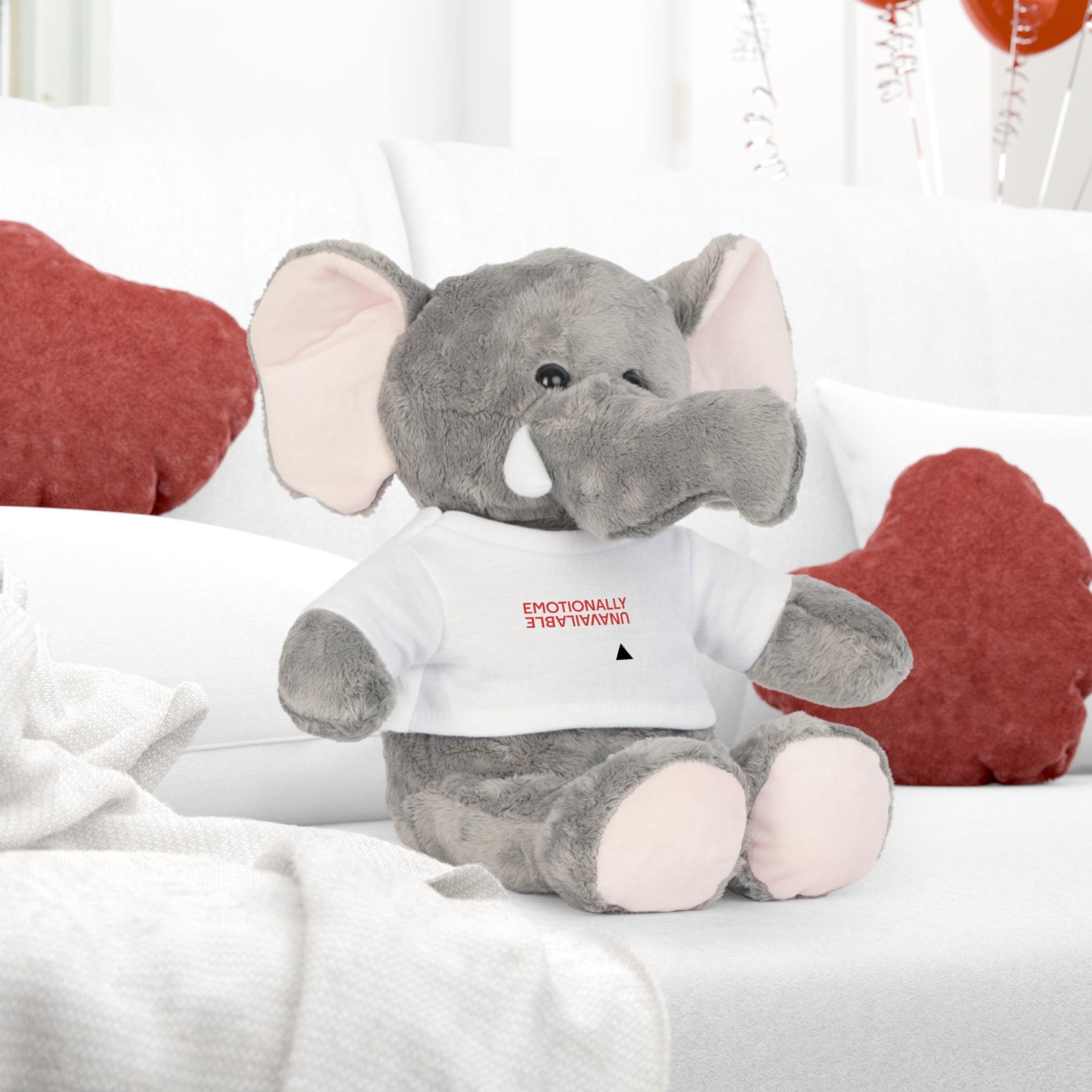 Teddy Bear Plush — 'Emotionally Unavailable' T‑Shirt Cute Gift