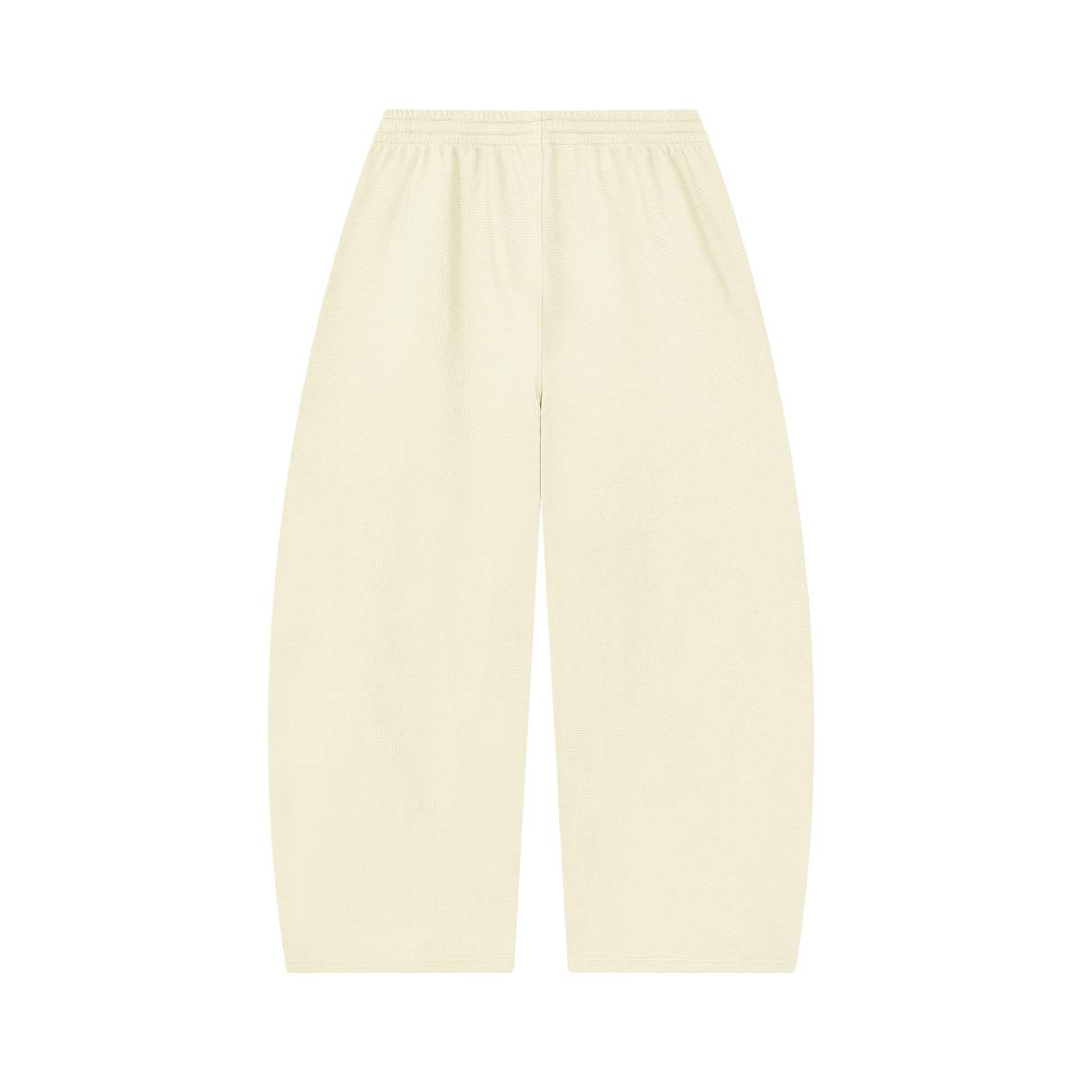 EMOUNA Unisex Waffle Barrel Leg Pants