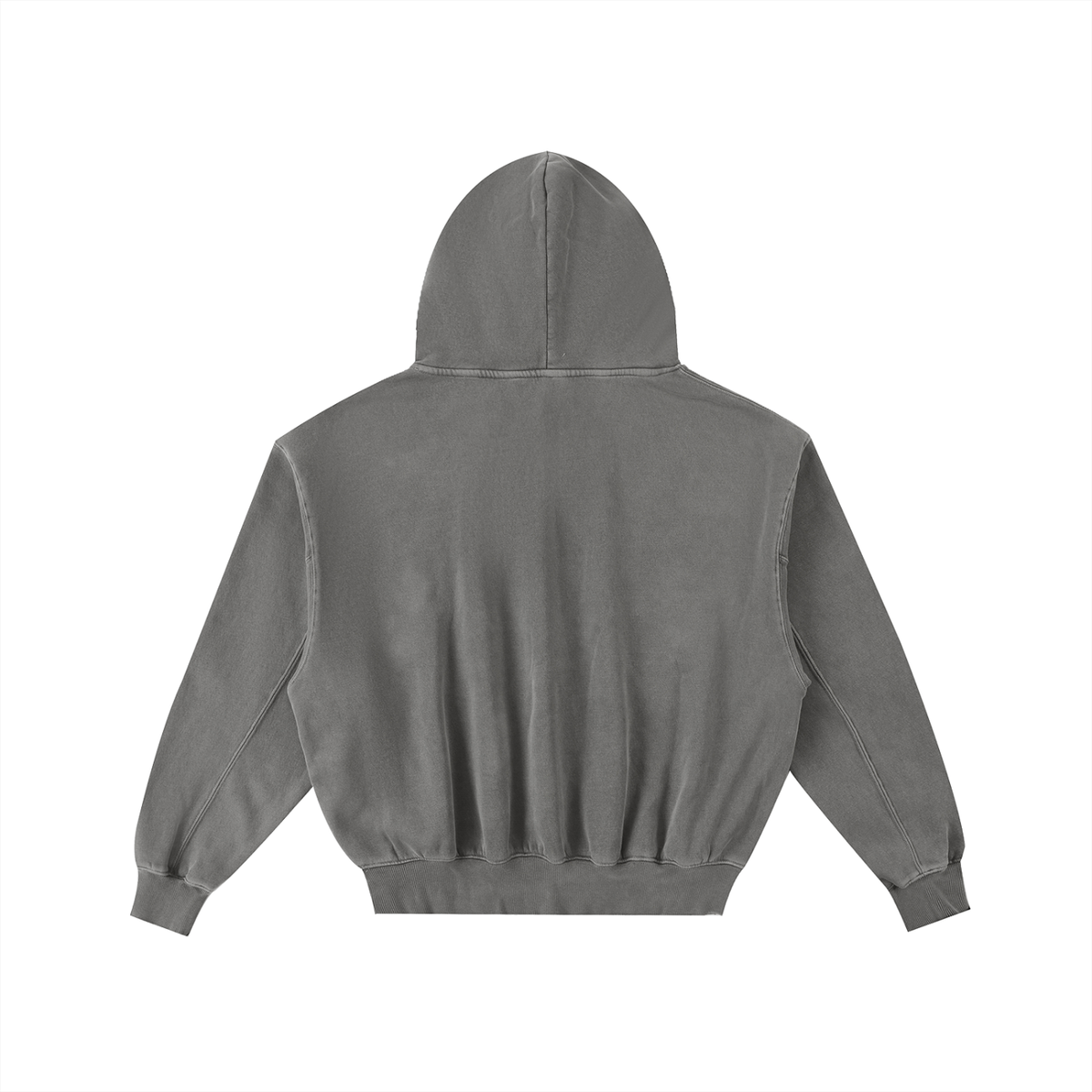 EmotionallyUnavailable Frayed Enzyme Washed Fleece Hoodie