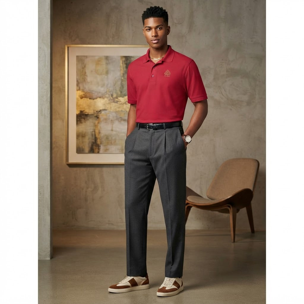 MARZ Embroidered Crest Polo