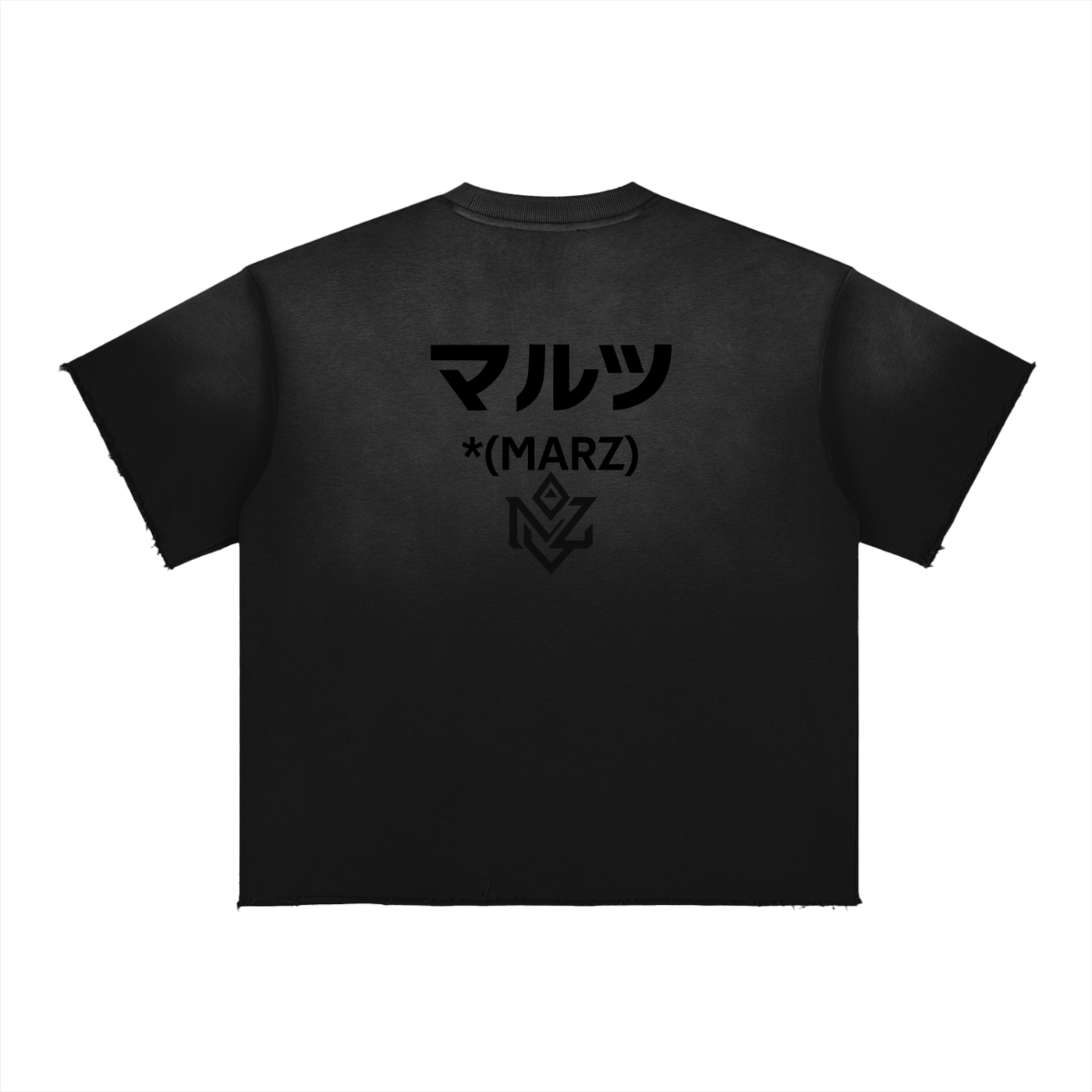 Neon Smoke Sun Fade Raw Edge T-Shirt