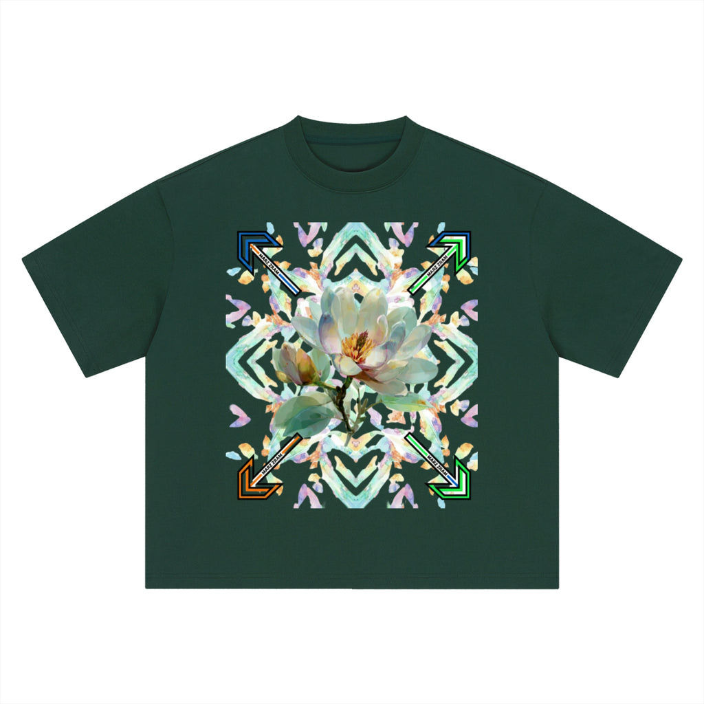 Mystic Magnolia Boxy Oversized T-Shirt
