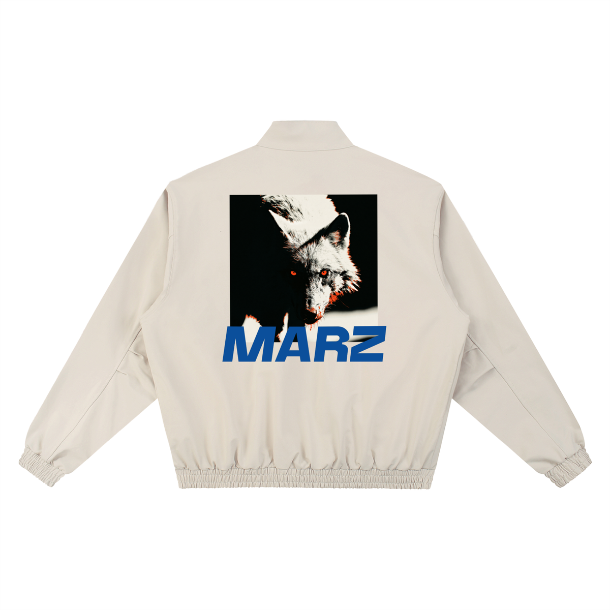 MARZ Lone Wolf Stand Collar Bomber Jacket