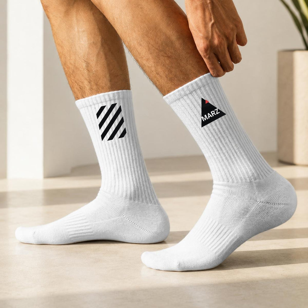MARZ original grid mid-length socks