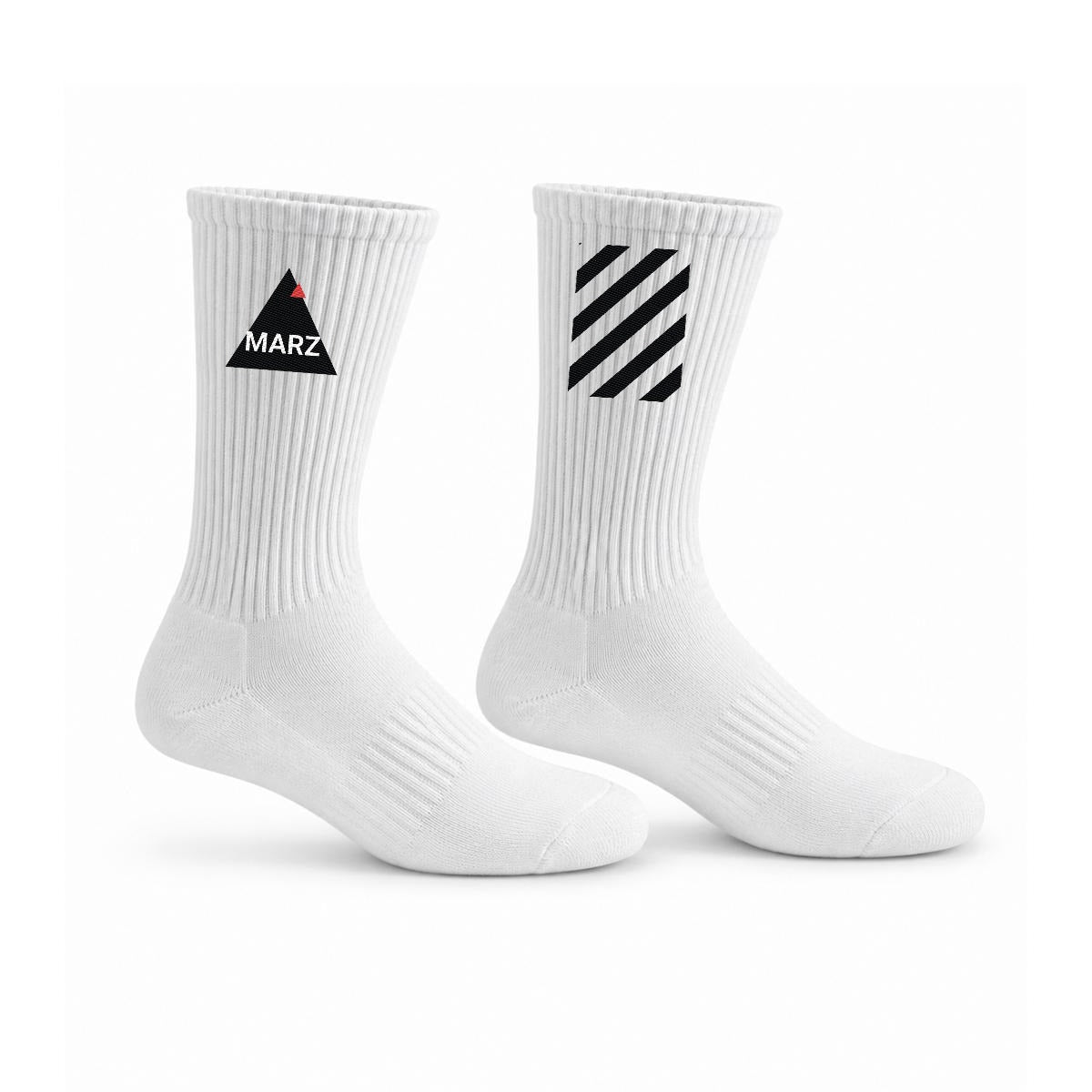 MARZ original grid mid-length socks
