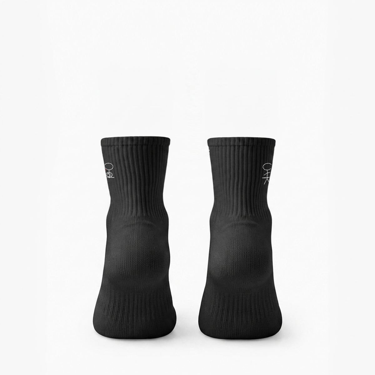 Emotionally Unavailable Embroidery Sports Mid-Calf Socks|Cotton