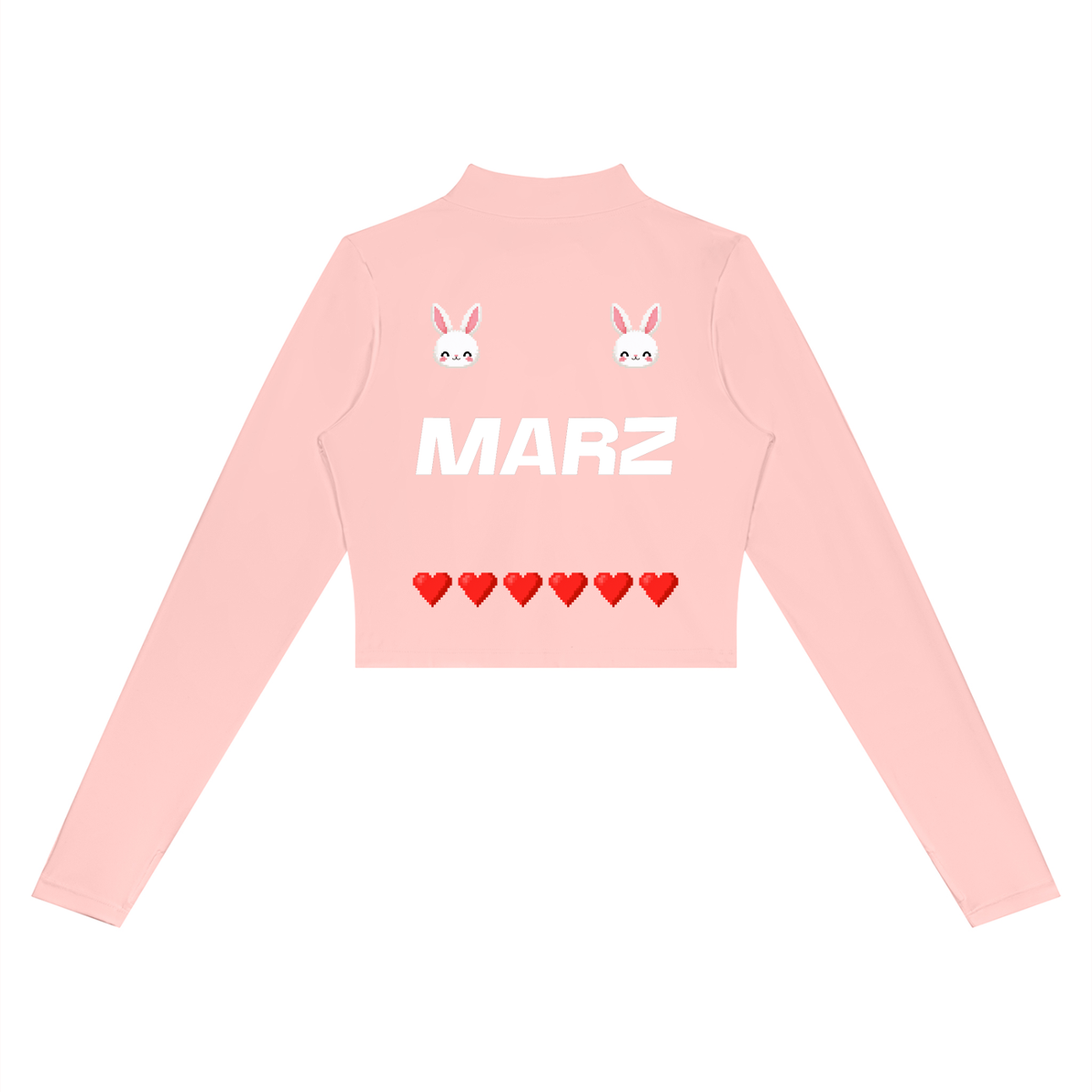 MARZ Blossom Bunny Women’s Crop Yoga Sports Jacket
