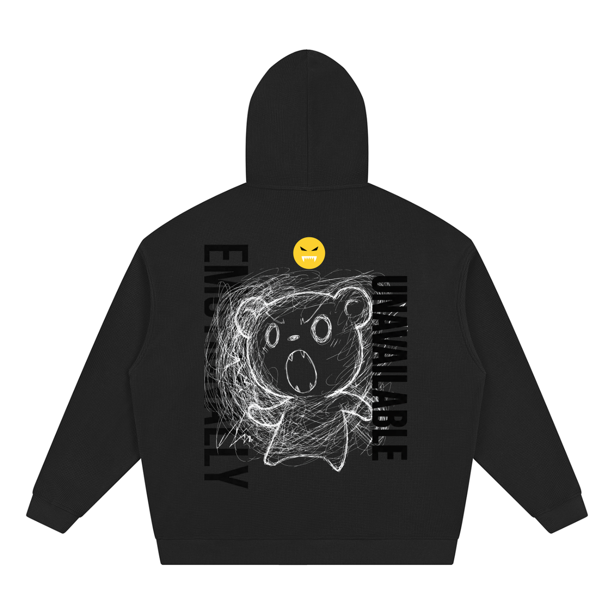 EMOUNA Kuma-chi Darake Unisex Waffle Hoodie