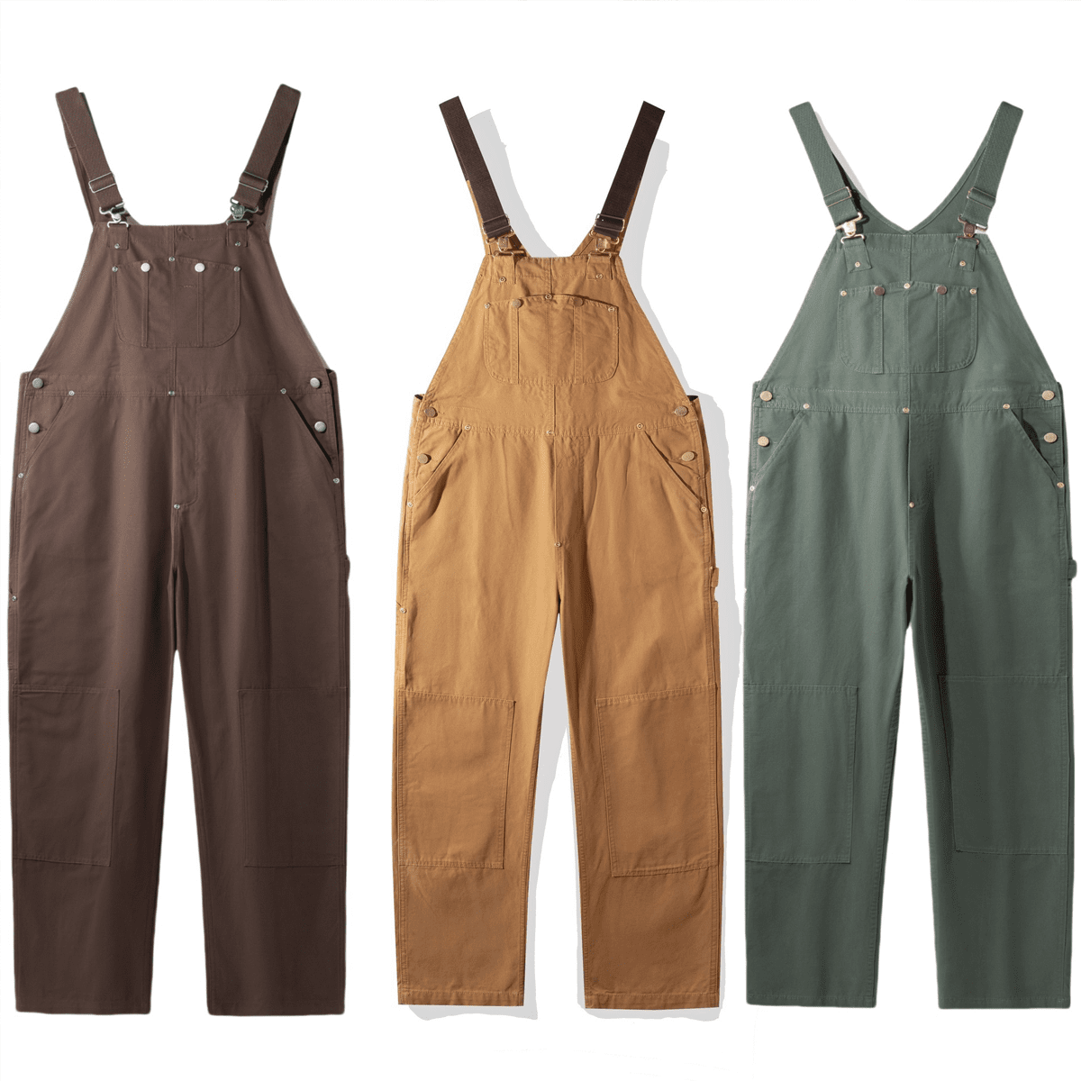 MARZ Tile Block Pixel Unisex Loose-Fit Utility Bib Overall Jumpsuit