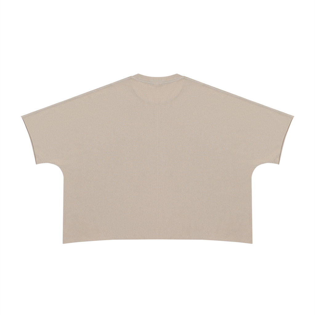 MARZ Serenity Crane Unisex Heavyweight Boxy Raw Edge T-Shirt