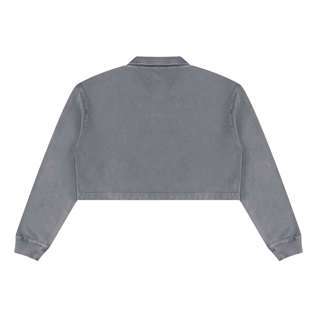 MARZ Blossom Bunny Women’s Vintage Wash Crop Sweatshirt