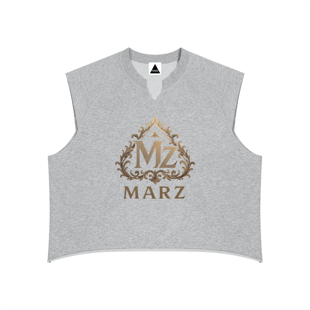 MARZ Classic Men’s Boxy Raw Hem Tank Top