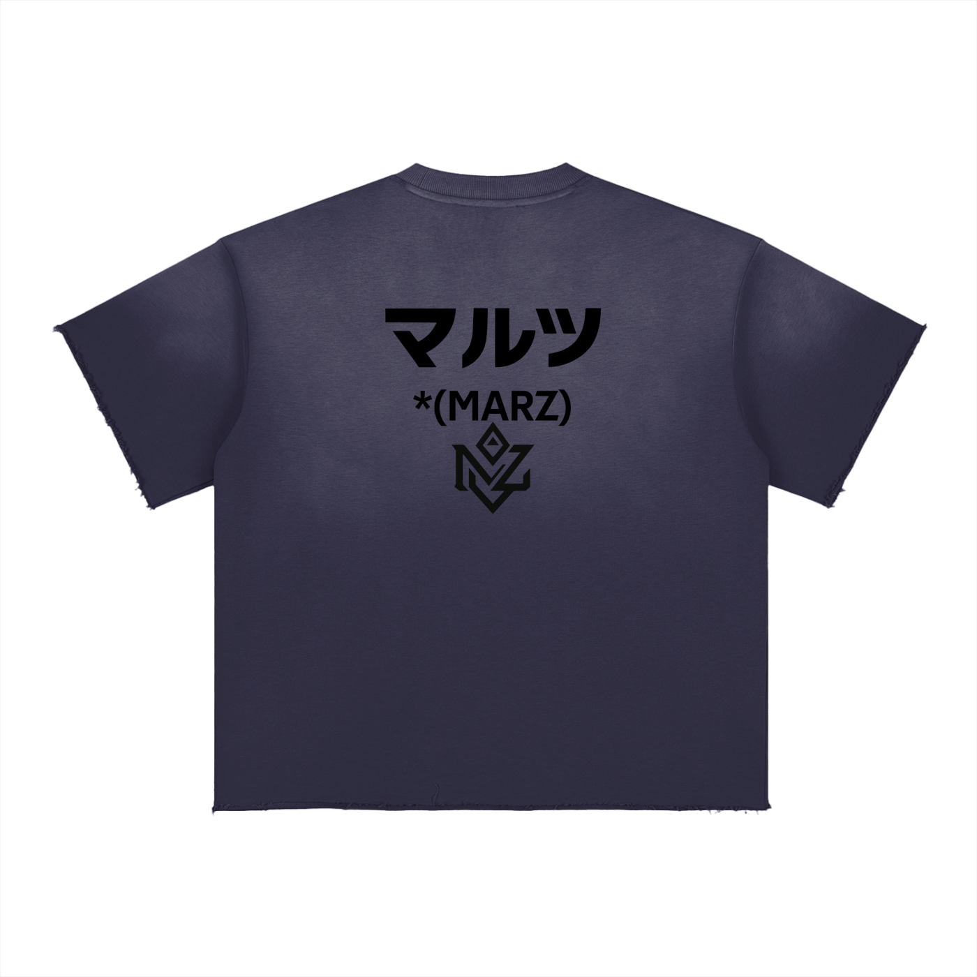 Neon Smoke Sun Fade Raw Edge T-Shirt