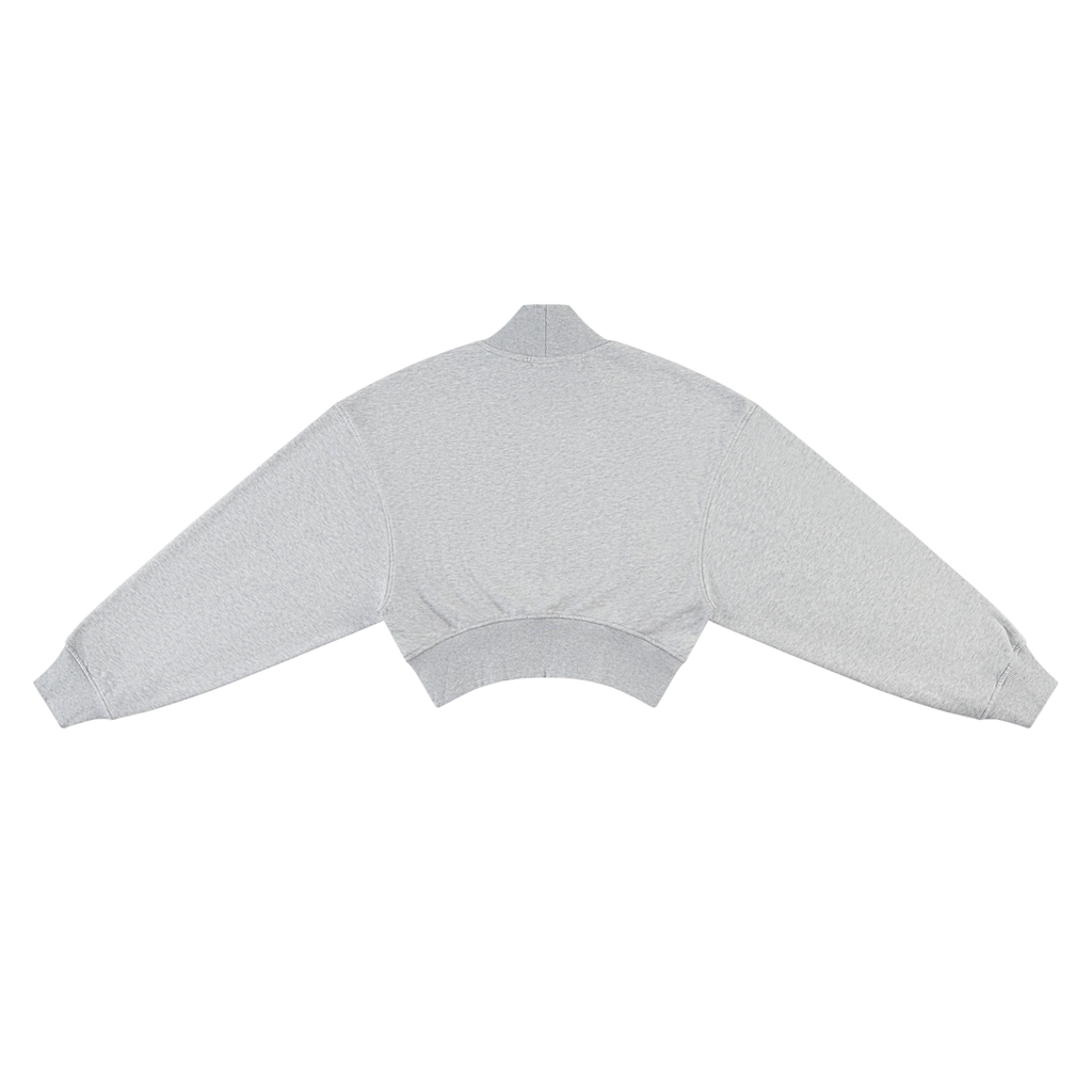 MARZ Women's Crop Mock Neck Sweatshirt