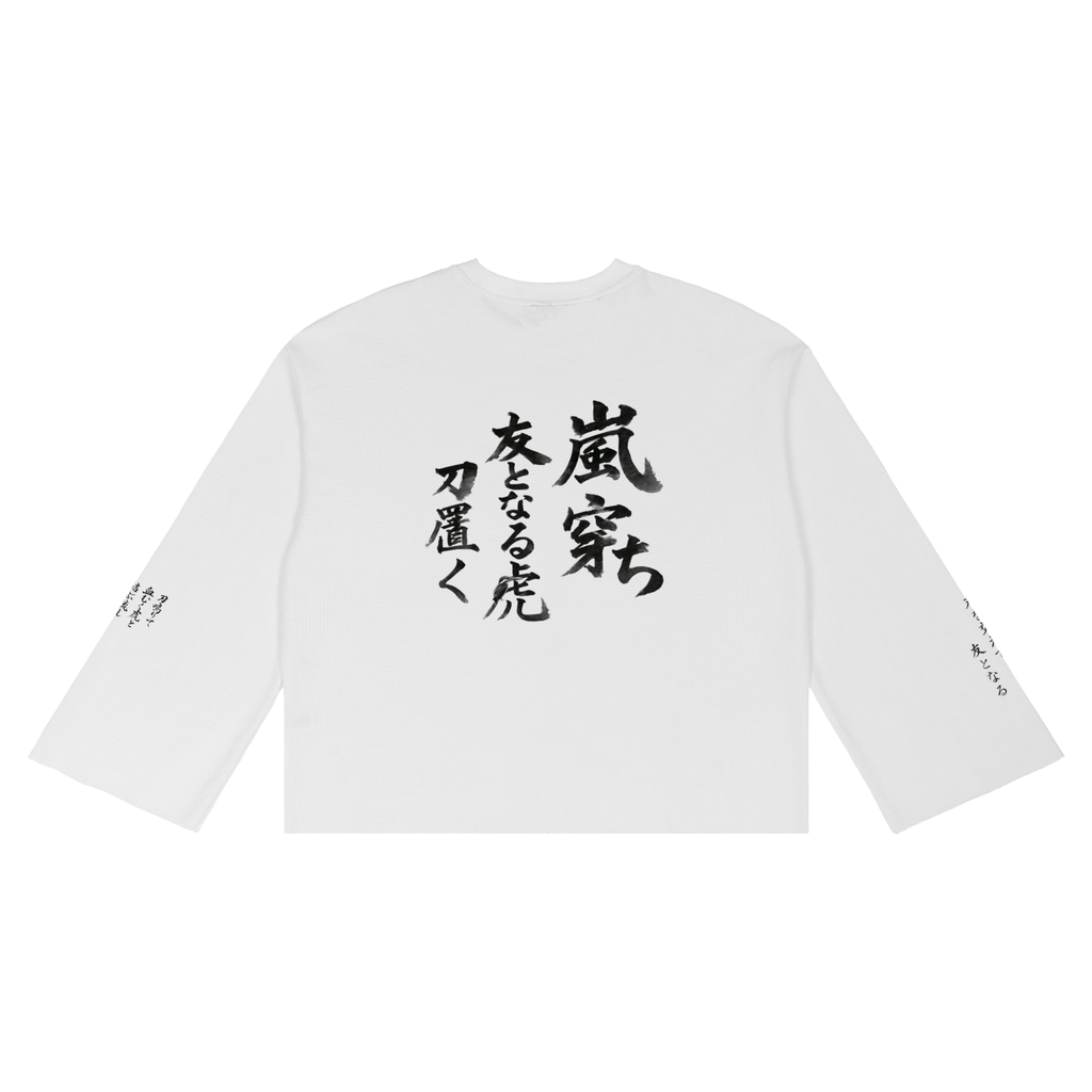 MARZ Tomo ni Naru Unisex Waffle Raw Edge T-Shirt