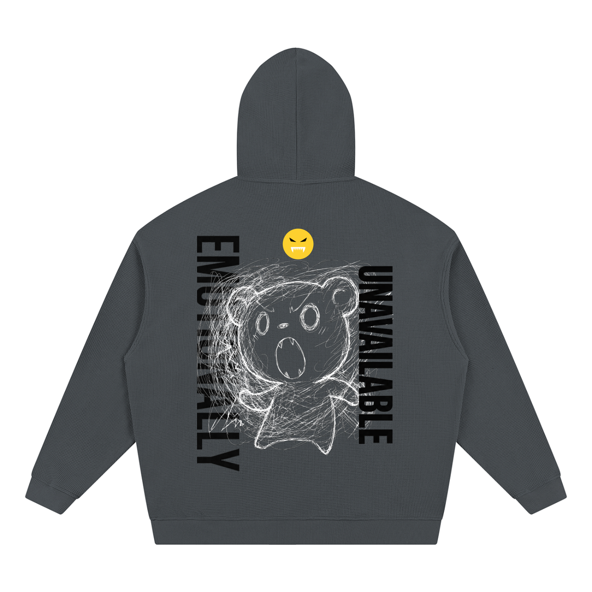 EMOUNA Kuma-chi Darake Unisex Waffle Hoodie