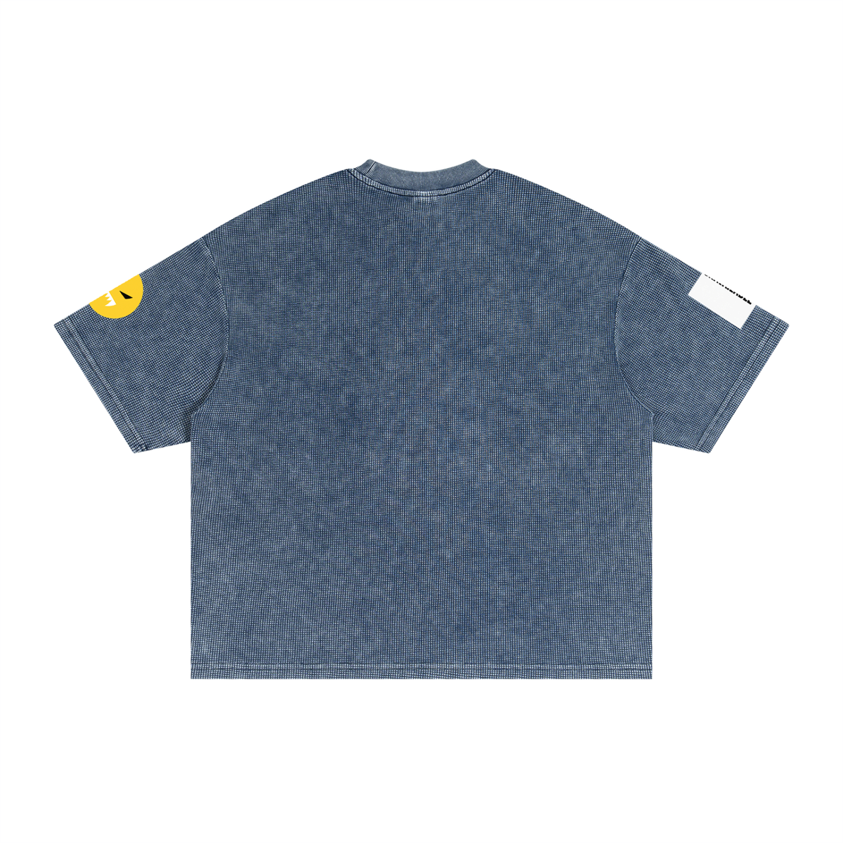 EMOUNA Kuma-Chi Textured Waffle Washed Boxy T-Shirt