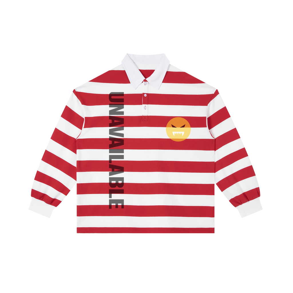 EmotionallyUnavailble Color Block Stripe Polo Shirt