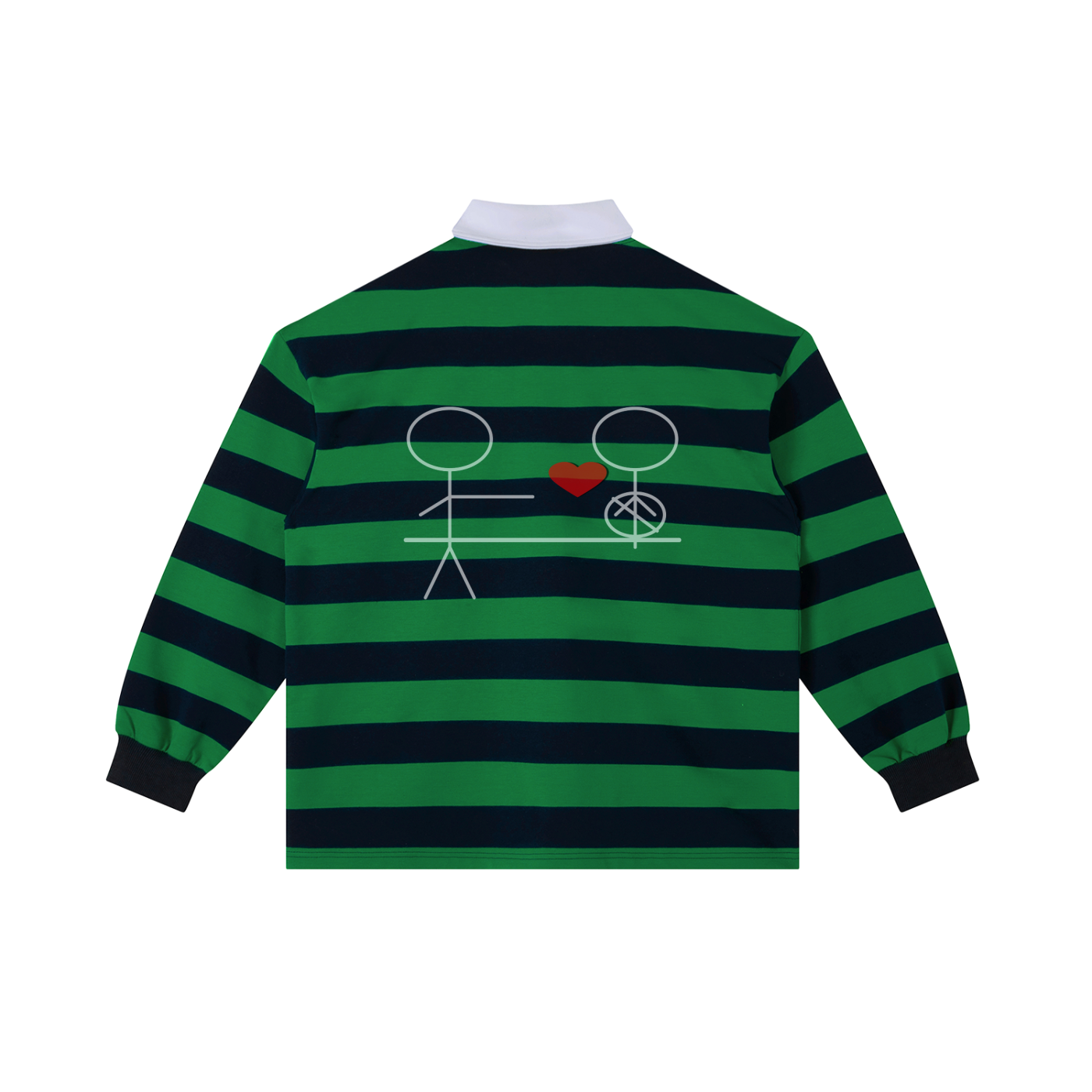 EmotionallyUnavailble Color Block Stripe Polo Shirt
