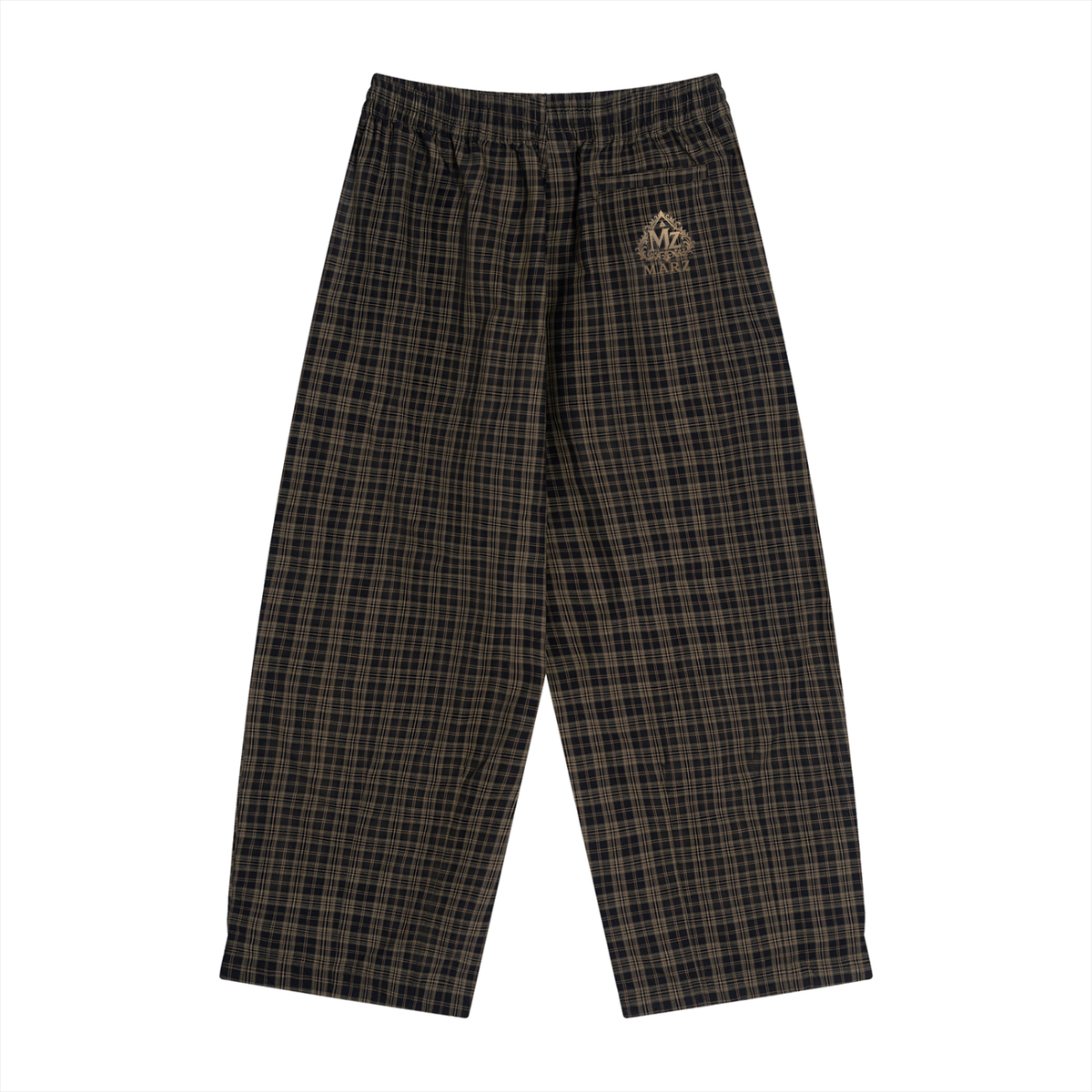 MARZ Classic Unisex Plaid Full-Zip Track Jacket