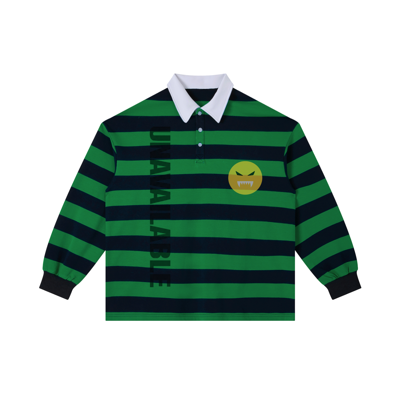 EmotionallyUnavailble Color Block Stripe Polo Shirt