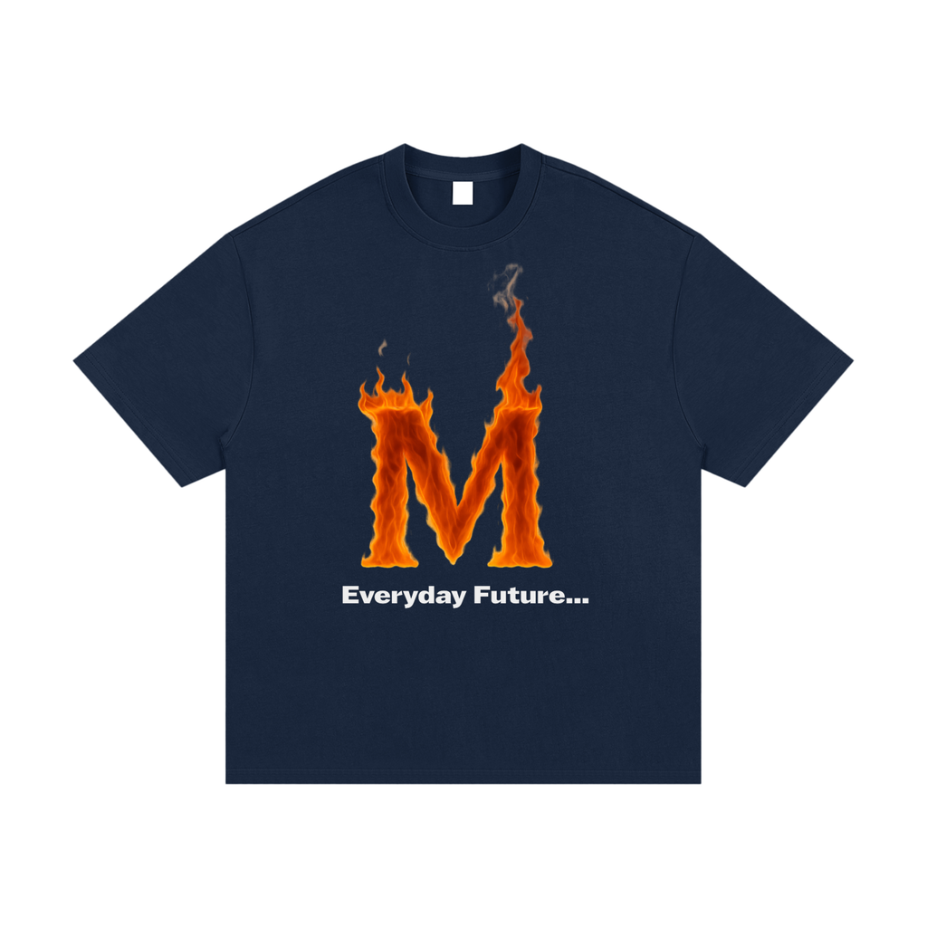 Flaming M's Everyday Future, Essential Heavyweight Cotton T-Shirt