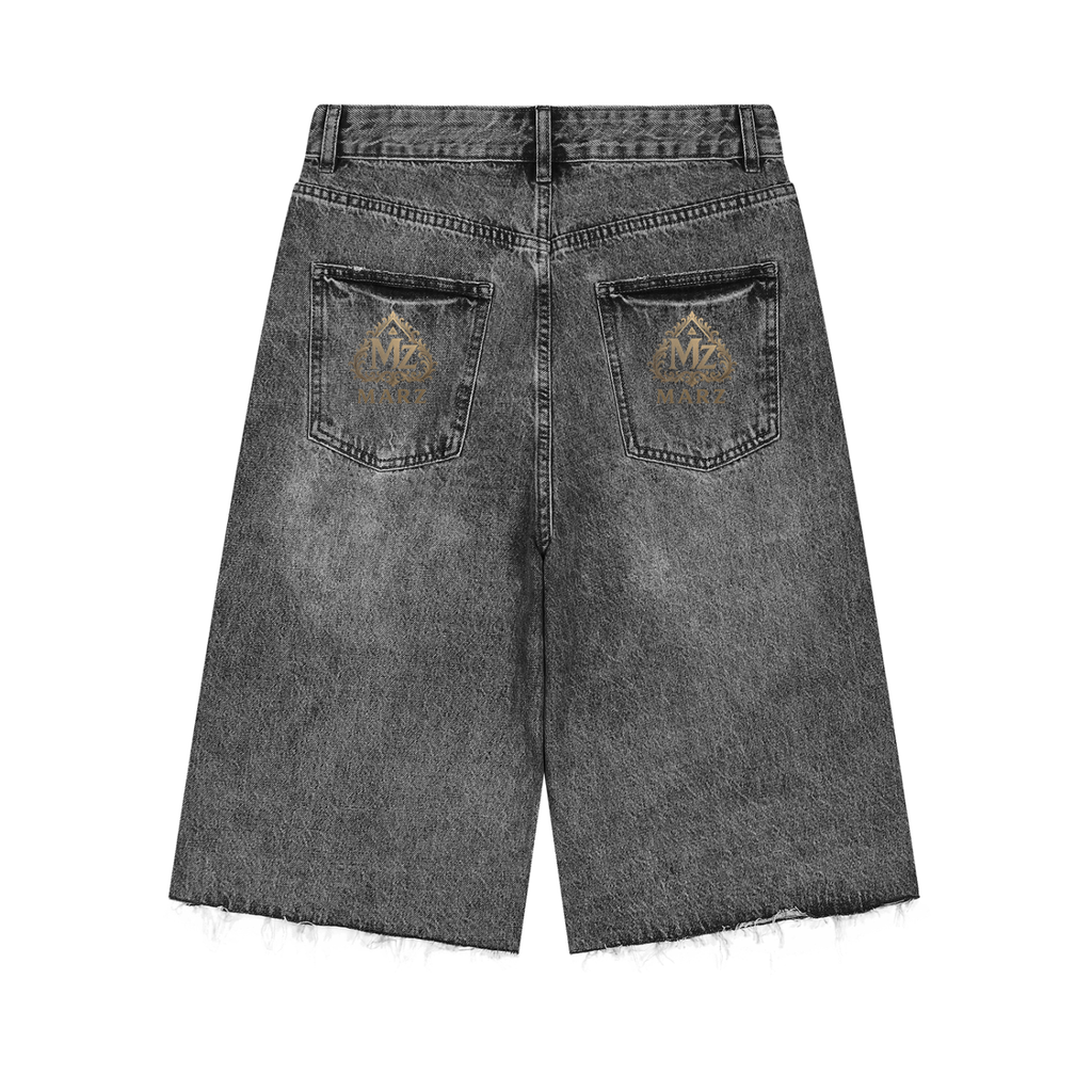 MARZ Hidden Garden Men’s Vintage Wide Leg Denim Shorts