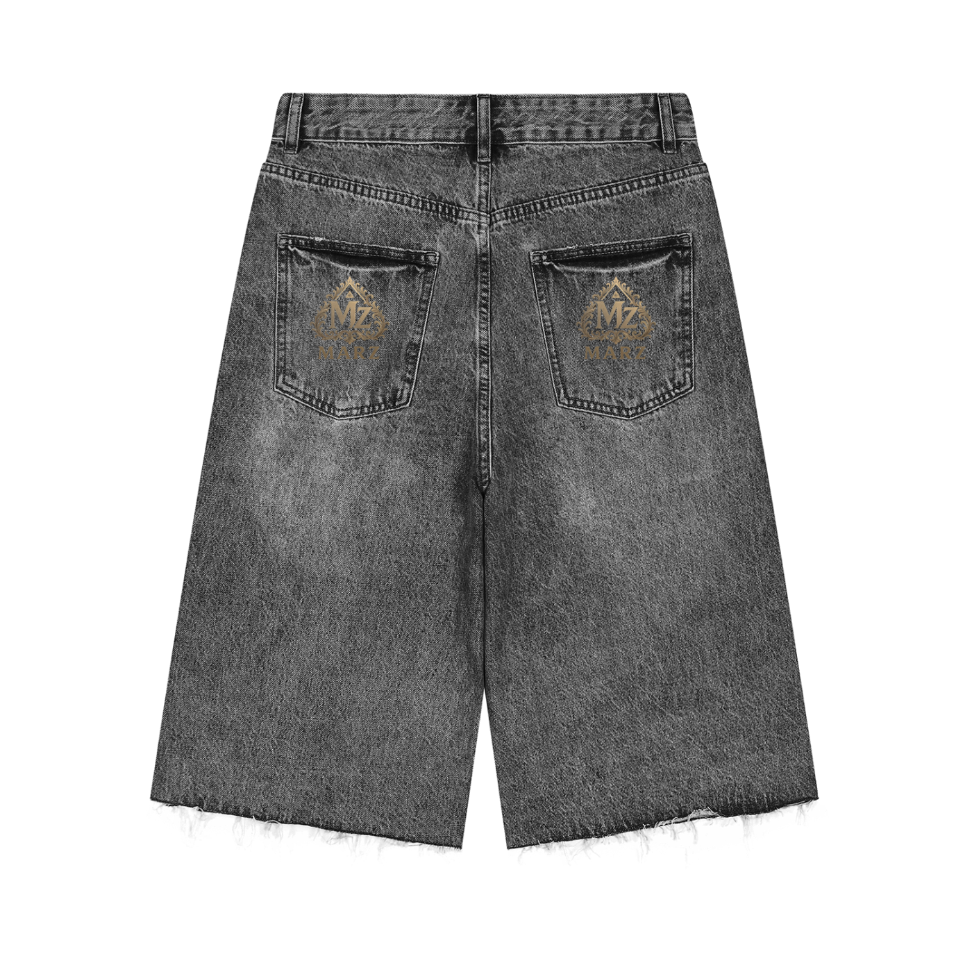 MARZ Hidden Garden Men’s Vintage Wide Leg Denim Shorts